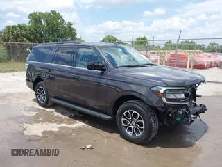 2024 Ford Expedition Max XLT with VIN 1FMJK1J83REA31036, listed as a IAAI auction lot 42190319 with 26,956 mi miles and . Bid and sale history available at DreamBid. Image 1.