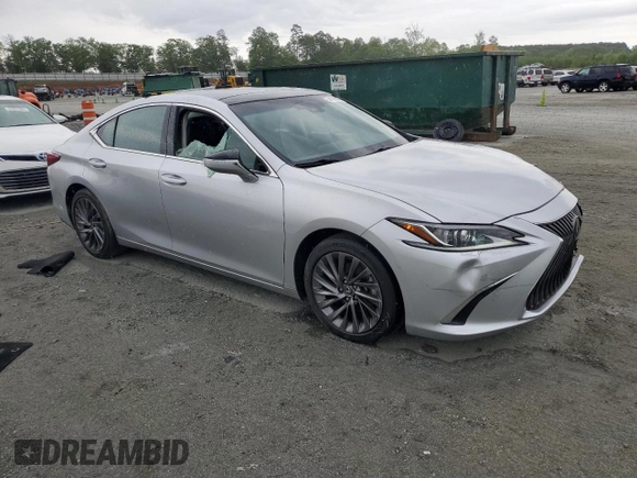 2019 Lexus ES 350 with VIN 58ABZ1B10KU013325, listed as a Copart auction lot 54119185 with 33,497 mi miles and Salvage Title. Bid and sale history available at DreamBid. Image 4.