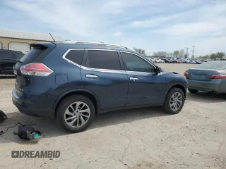 2015 Nissan Rogue SL with VIN 5N1AT2MV9FC906096, listed as a Copart auction lot 53348705 with 119,287 mi miles and Salvage Title. Bid and sale history available at DreamBid. Image 3.