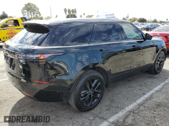 2024 Land Rover Range Rover Velar Dynamic SE with VIN SALYL2EXXRA386373, listed as a Copart auction lot 46256485 with 19,602 mi miles and Salvage title. Bid and sale history available at DreamBid. Image 3.