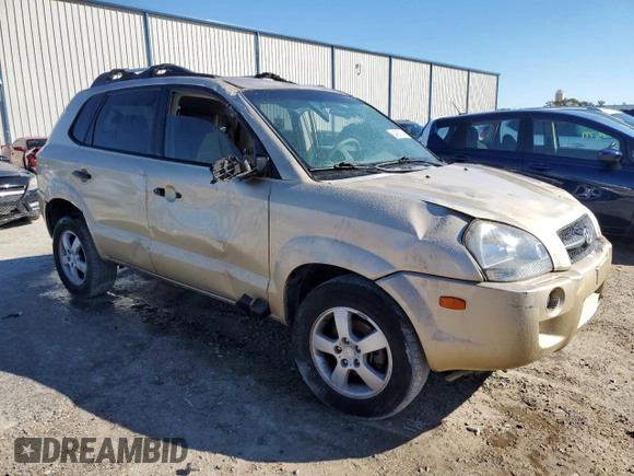 2005 Hyundai Tucson GL with VIN KM8JM12B45U123972, listed as a Copart auction lot 84091064 with 267,700 mi miles and Salvage Title. Bid and sale history available at carsss.com. Image 4.