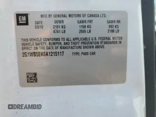 2010 Chevrolet Impala LT with VIN 2G1WB5EK6A1215117, listed as a Copart auction lot 54218115 with 227,911 mi miles and Clean Title. Bid and sale history available at DreamBid. Image 13.