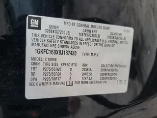 2008 GMC Yukon XL SLT with VIN 1GKFC160X8J187420, listed as a Copart auction lot 84614794 with 306,715 mi miles and Salvage Title. Bid and sale history available at carsss.com. Image 13.