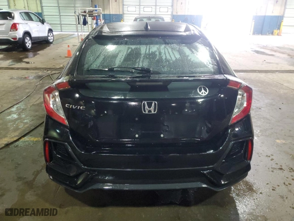 2020 Honda Civic Hatchback EX with VIN SHHFK7H65LU210846, listed as a Copart auction lot 43693395 with 0 mi miles and Non Repairable. Bid and sale history available at carsss.com. Image 6.