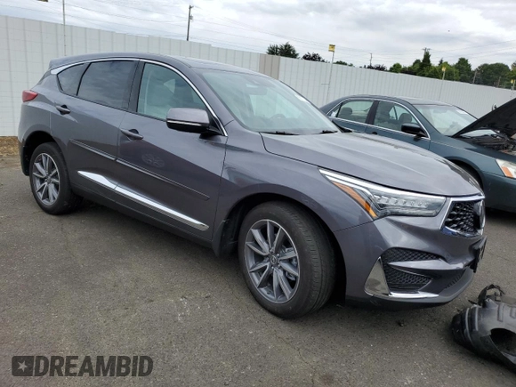 2019 Acura RDX w/Technology Pkg with VIN 5J8TC2H57KL002573, listed as a Copart auction lot 68311744 with 37,943 mi miles and Salvage Title. Bid and sale history available at carsss.com. Image 4.