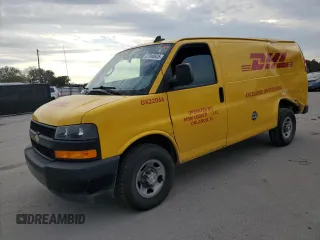 2022 Chevrolet Express Cargo with VIN 1GCWGAFPXN1163191, listed as a Copart auction lot 87840625 with Not provided miles and Salvage title. Bid and sale history available at DreamBid. Image 1.