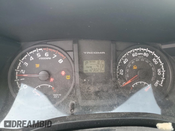 2017 Toyota Tacoma SR with VIN 5TFSX5EN2HX047314, listed as a Copart auction lot 56748355 with 123,023 mi miles and Salvage title. Bid and sale history available at DreamBid. Image 9.