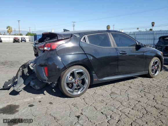 2019 Hyundai Veloster Turbo R-Spec with VIN KMHTH6AB8KU006287, listed as a Copart auction lot 79017114 with 71,751 mi miles and Salvage Title. Bid and sale history available at carsss.com. Image 3.