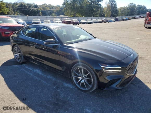2022 Genesis G70 2.0T with VIN KMTG34TA5NU090183, listed as a Copart auction lot 76463054 with 41,348 mi miles and Salvage Title. Bid and sale history available at carsss.com. Image 4.