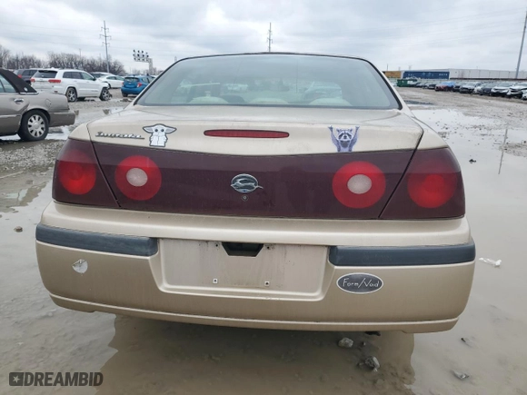 2000 Chevrolet Impala with VIN 2G1WF52E4Y9182763, listed as a Copart auction lot 86109284 with 0 mi miles and Salvage Title. Bid and sale history available at carsss.com. Image 6.