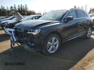 2021 Audi Q3 S line Premium Plus with VIN WA1EECF30M1117484, listed as a Copart auction lot 48607305 with 51,762 mi miles and Salvage Title. Bid and sale history available at DreamBid. Image 1.