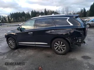 2014 Infiniti QX60 with VIN 5N1AL0MM2EC520730, listed as a Copart auction lot 81317454 with 133,627 mi miles and Salvage Title. Bid and sale history available at carsss.com. Image 2.