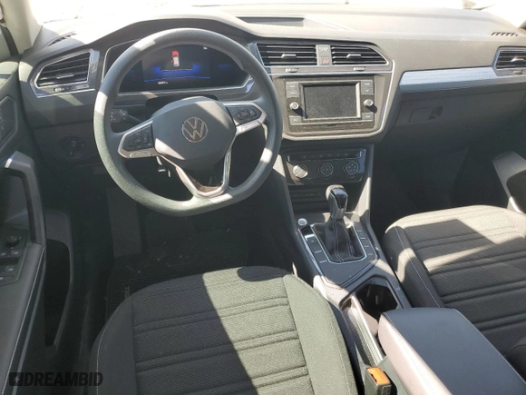 2022 Volkswagen Tiguan S with VIN 3VV1B7AX6NM088271, listed as a Copart auction lot 74822874 with 28,097 mi miles and Salvage Title. Bid and sale history available at carsss.com. Image 8.