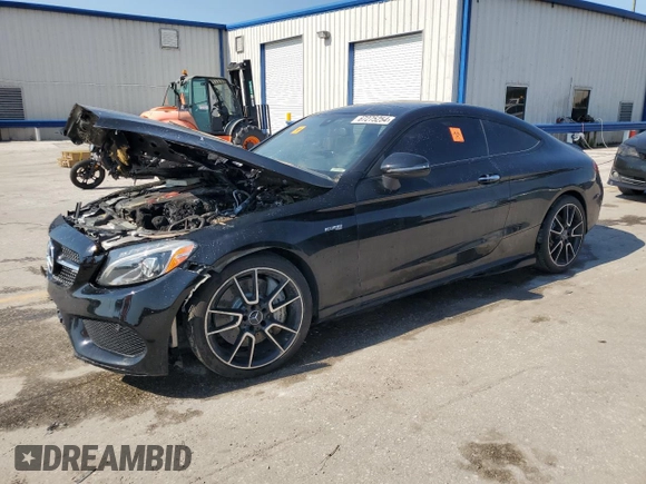 2017 Mercedes-Benz C 43 AMG with VIN WDDWJ6EB4HF517384, listed as a Copart auction lot 67275254 with Not Provided miles and Non Repairable. Bid and sale history available at carsss.com. Image 1.