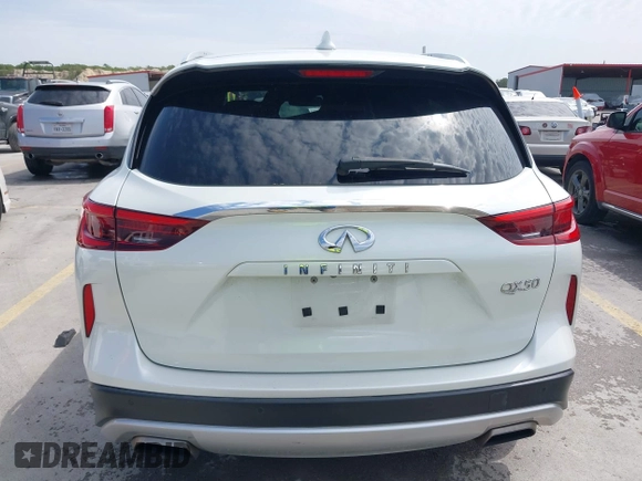 2019 Infiniti QX50 Essential with VIN 3PCAJ5M14KF104397, listed as a IAAI auction lot 42041815 with 95,685 mi miles and . Bid and sale history available at DreamBid. Image 17.