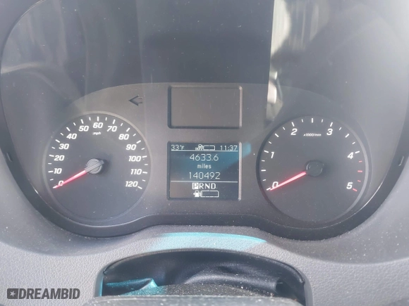 2019 Mercedes-Benz Sprinter Cargo Van with VIN WD4PF0CD8KP046669, listed as a IAAI auction lot 41575733 with 140,492 mi miles. Bid and sale history available at carsss.com. Image 7.