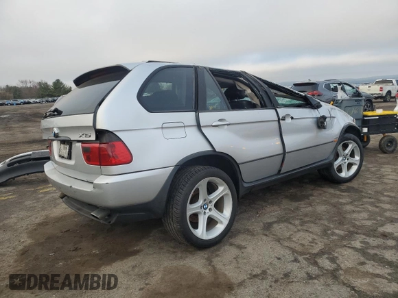 2002 BMW X5 3.0i with VIN 5UXFA53532LV73177, listed as a Copart auction lot 49886715 with 273,844 mi miles and Salvage Title. Bid and sale history available at carsss.com. Image 3.