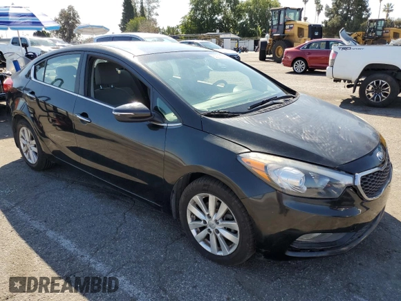 2014 Kia Forte EX with VIN KNAFX4A86E5055819, listed as a Copart auction lot 50012755 with 151,096 mi miles and Salvage Title. Bid and sale history available at carsss.com. Image 4.