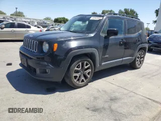2015 Jeep Renegade Latitude with VIN ZACCJABT4FPB42698, listed as a Copart auction lot 55562005 with 141,024 mi miles and Salvage Title. Bid and sale history available at DreamBid. Image 1.