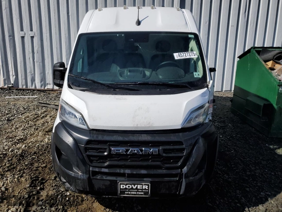 2023 Ram ProMaster Cargo with VIN 3C6MRVJG5PE530120, listed as a Copart auction lot 45727275 with 53,871 mi miles and Salvage Title. Bid and sale history available at DreamBid. Image 5.