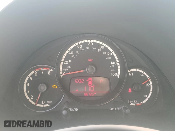 2013 Volkswagen Beetle 2.5L with VIN 3VWJP7ATXDM662072, listed as a Copart auction lot 52197655 with 86,725 mi miles and Non Repairable. Bid and sale history available at DreamBid. Image 9.
