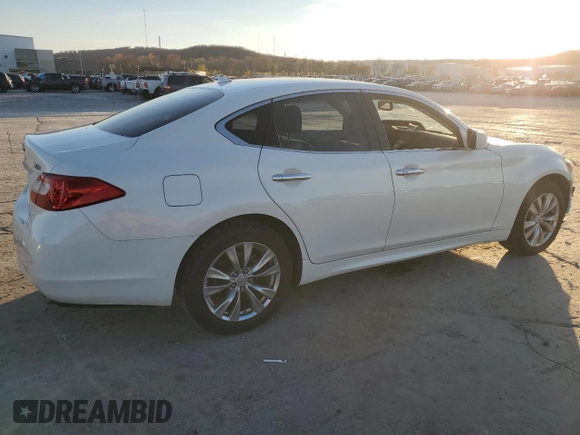 2013 Infiniti M37 with VIN JN1BY1AR3DM604924, listed as a Copart auction lot 82312264 with 110,159 mi miles and Salvage Title. Bid and sale history available at carsss.com. Image 3.
