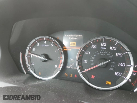2020 Acura TLX w/A-Spec Pkg with VIN 19UUB3F6XLA002864, listed as a Copart auction lot 45631205 with 59,013 mi miles and Salvage Title. Bid and sale history available at carsss.com. Image 9.