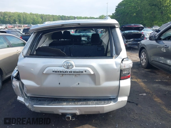 2017 Toyota 4Runner SR5 with VIN JTEZU5JR7H5162840, listed as a IAAI auction lot 42155306 with 155,606 mi miles and . Bid and sale history available at DreamBid. Image 16.