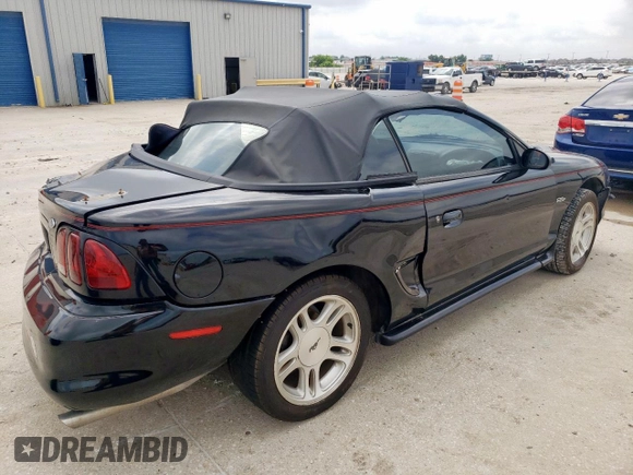 1998 Ford Mustang GT with VIN 1FAFP45X2WF272659, listed as a Copart auction lot 54121775 with 83,338 mi miles and Salvage title. Bid and sale history available at DreamBid. Image 3.