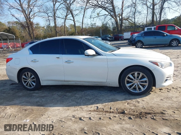 2017 Infiniti Q50 2.0t Premium with VIN JN1CV7AR7HM681933, listed as a IAAI auction lot 41514675 with 102,310 mi miles. Bid and sale history available at carsss.com. Image 13.