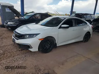 2020 Honda Civic LX z VIN 19XFC2F65LE016523, wystawiony jako Copart lot #55745755 z przebiegiem 66 021 mil mil oraz Szkoda całkowita • Salvage title. Historia ofert i sprzedaży dostępna na DreamBid. Obrazek 1.