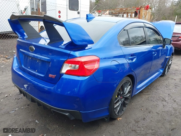 2018 Subaru WRX STI with VIN JF1VA2M67J9835223, listed as a IAAI auction lot 41797791 with 69,811 mi miles. Bid and sale history available at carsss.com. Image 4.