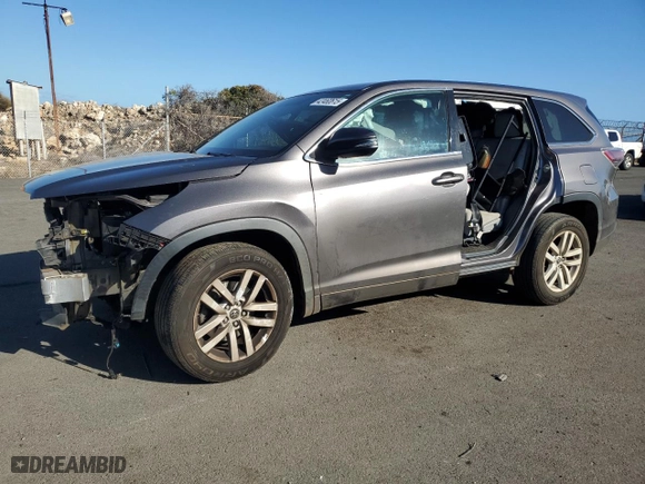 2016 Toyota Highlander LE with VIN 5TDZARFH5GS018426, listed as a Copart auction lot 42460615 with 103,063 mi miles and Salvage Title. Bid and sale history available at carsss.com. Image 1.