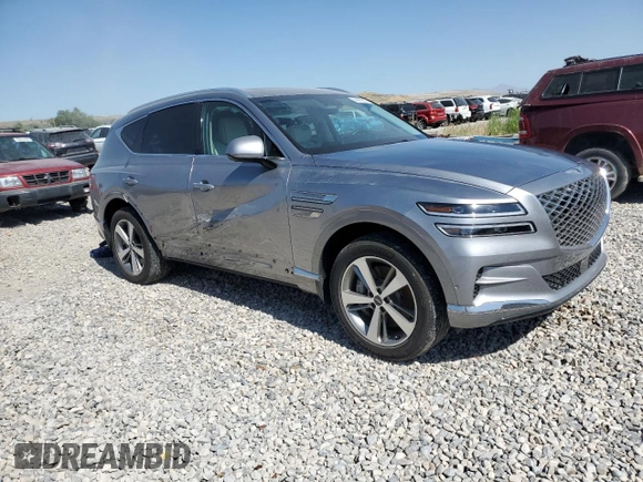 2023 Genesis GV80 with VIN KMUHBDSB0PU122540, listed as a Copart auction lot 60900355 with 11,892 mi miles and Salvage title. Bid and sale history available at DreamBid. Image 4.