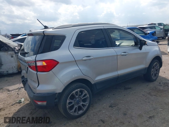 2019 Ford EcoSport Titanium with VIN MAJ6S3KL1KC267698, listed as a IAAI auction lot 41502722 with 83,673 mi miles and . Bid and sale history available at DreamBid. Image 4.