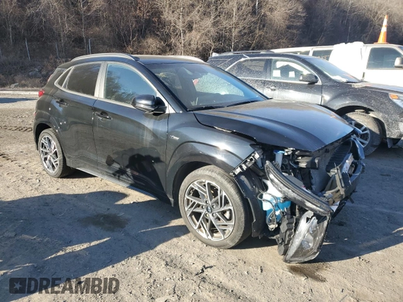 2022 Hyundai Kona N Line with VIN KM8K3CA33NU773941, listed as a Copart auction lot 86477754 with 51,259 mi miles and Salvage Title. Bid and sale history available at carsss.com. Image 4.