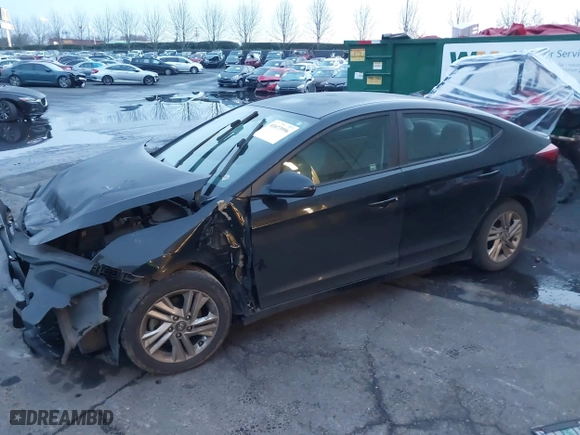 2019 Hyundai Elantra Preferred with VIN KMHD84LF9KU735813, listed as a IAAI auction lot 41073996 with 96,326 mi miles. Bid and sale history available at carsss.com. Image 18.