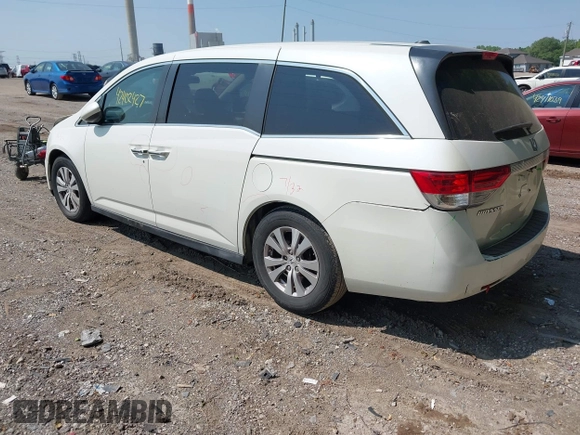 2014 Honda Odyssey EX-L with VIN 5FNRL5H63EB131596, listed as a IAAI auction lot 42402427 with 106,156 mi miles and . Bid and sale history available at DreamBid. Image 3.