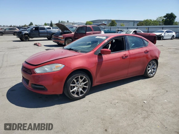 2013 Dodge Dart SXT with VIN 1C3CDFBA8DD181832, listed as a Copart auction lot 60302065 with 125,527 mi miles and Salvage title. Bid and sale history available at DreamBid. Image 1.