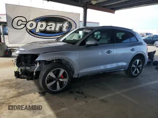 2024 Audi Q5 S line Premium Plus with VIN WA1EAAFY6R2003275, listed as a Copart auction lot 57482135 with 13,350 mi miles and Salvage title. Bid and sale history available at DreamBid. Image 1.