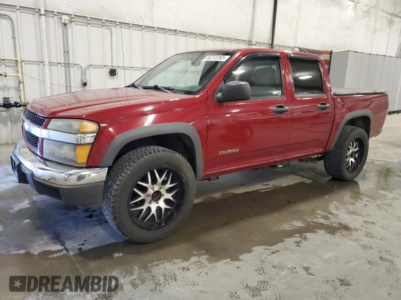 2005 Chevrolet Colorado 1SF LS Z71 with VIN 1GCDT136858108390, listed as a Copart auction lot 55272265 with 104,371 mi miles and Salvage Title. Bid and sale history available at carsss.com. Image 1.
