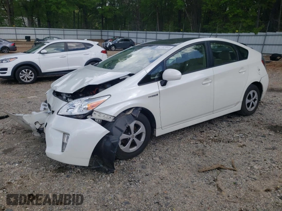 2015 Toyota Prius Four with VIN JTDKN3DU6F0466758, listed as a Copart auction lot 52702955 with 58,595 mi miles and Salvage Title. Bid and sale history available at DreamBid. Image 1.