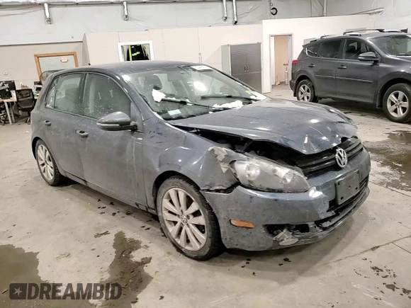 2012 Volkswagen Golf TDI with VIN WVWNM7AJ3CW337760, listed as a Copart auction lot 82486914 with 102,875 mi miles and Salvage title. Bid and sale history available at DreamBid. Image 12.