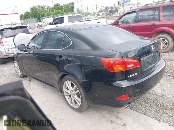 2006 Lexus IS 250 with VIN JTHBK262862001609, listed as a IAAI auction lot 42461788 with 216,600 mi miles and . Bid and sale history available at DreamBid. Image 3.