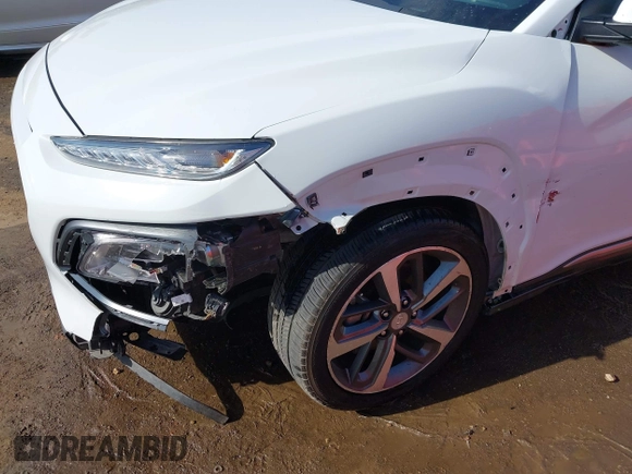 2019 Hyundai Kona Ultimate with VIN KM8K53A53KU373496, listed as a IAAI auction lot 42009405 with 69,206 mi miles and . Bid and sale history available at carsss.com. Image 6.
