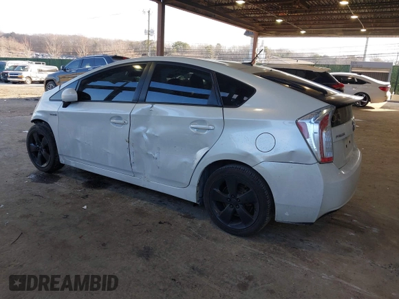 2013 Toyota Prius One with VIN JTDKN3DU7D1639372, listed as a IAAI auction lot 41351781 with 253,735 mi miles. Bid and sale history available at carsss.com. Image 3.