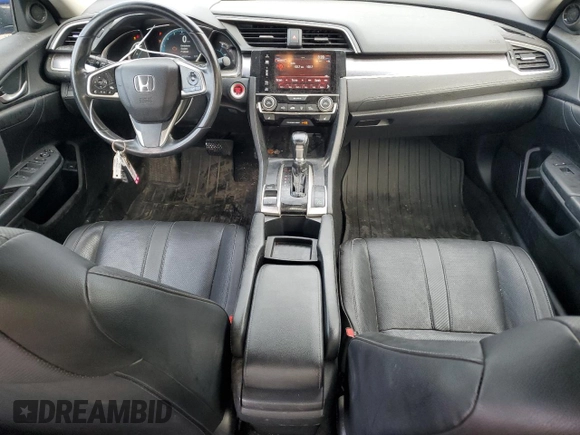 2017 Honda Civic EX-L with VIN 19XFC1F71HE004265, listed as a Copart auction lot 58888865 with 89,359 mi miles and Salvage title. Bid and sale history available at DreamBid. Image 8.