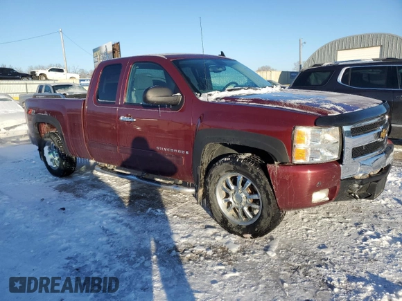 2008 Chevrolet Silverado 1500 1LT with VIN 2GCEK19J781299424, listed as a Copart auction lot 87671015 with 196,528 mi miles and Salvage Title. Bid and sale history available at DreamBid. Image 4.