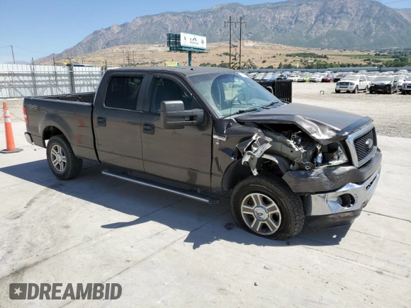2007 Ford F-150 XLT with VIN 1FTPW14V87KC81567, listed as a Copart auction lot 61583215 with 196,855 mi miles and Salvage title. Bid and sale history available at DreamBid. Image 4.