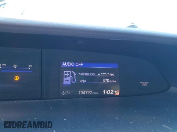 2015 Honda Civic LX with VIN 19XFB2F56FE119187, listed as a Copart auction lot 49957975 with 104,792 mi miles and Salvage Title. Bid and sale history available at DreamBid. Image 9.